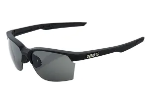 100% Sportcoupe - Soft Tact Black Performance Sunglasses - Smoke Lens
