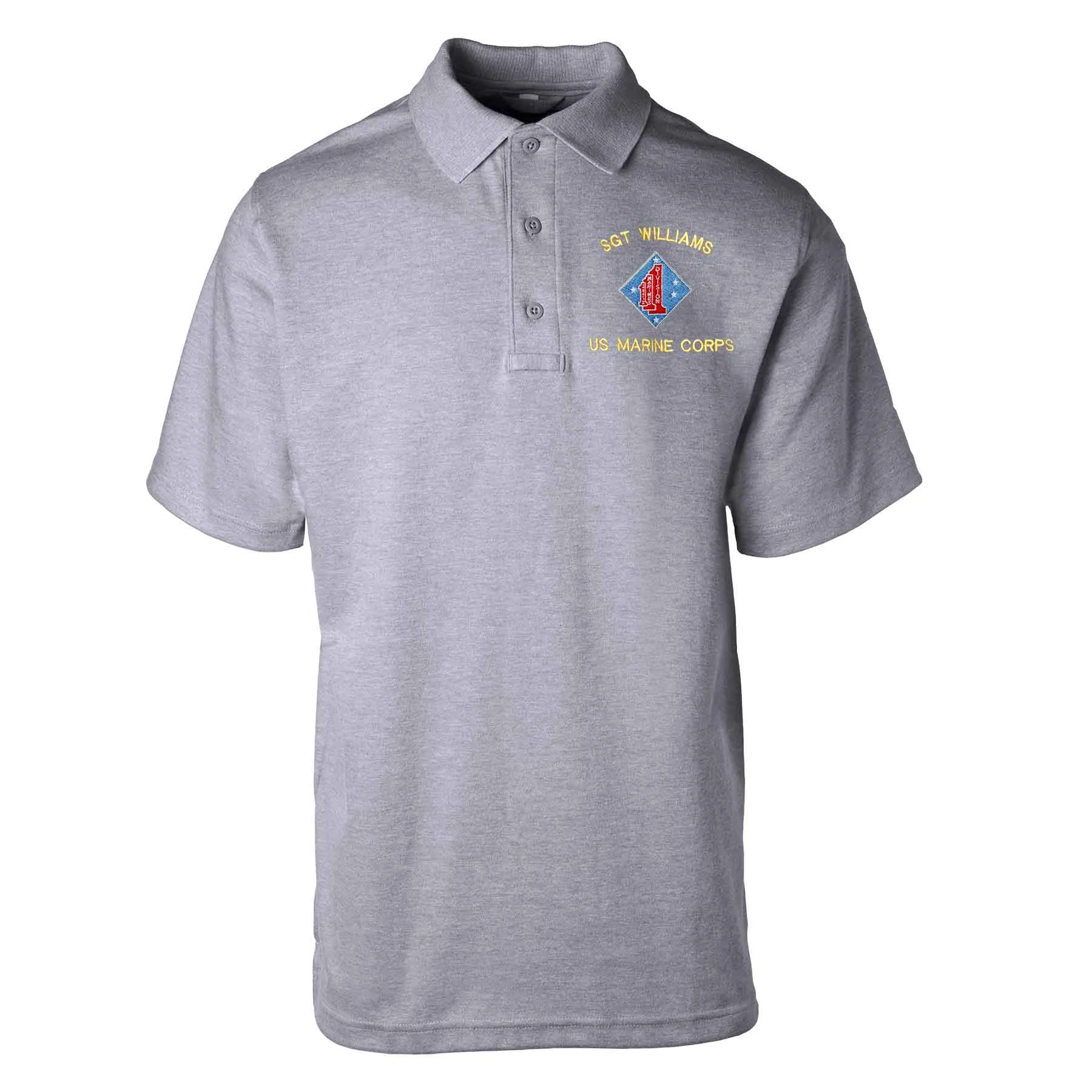 1st Battalion 1st Marines Embroidered Tru-Spec Golf Shirt