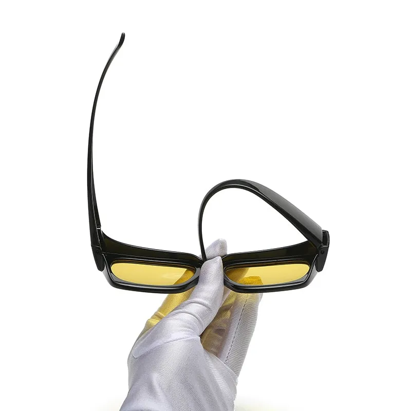 Aidien Unisex Full Rim Square Tr 90 Overlay Polarized Sunglasses S2020