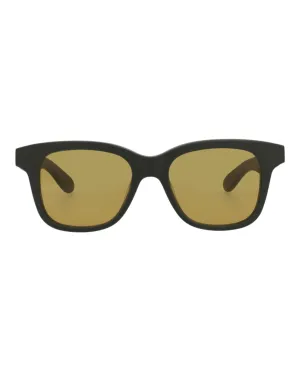 Alexander McQueen Mens Square/Rectangle Green Green Yellow Fashion Designer Eyewear