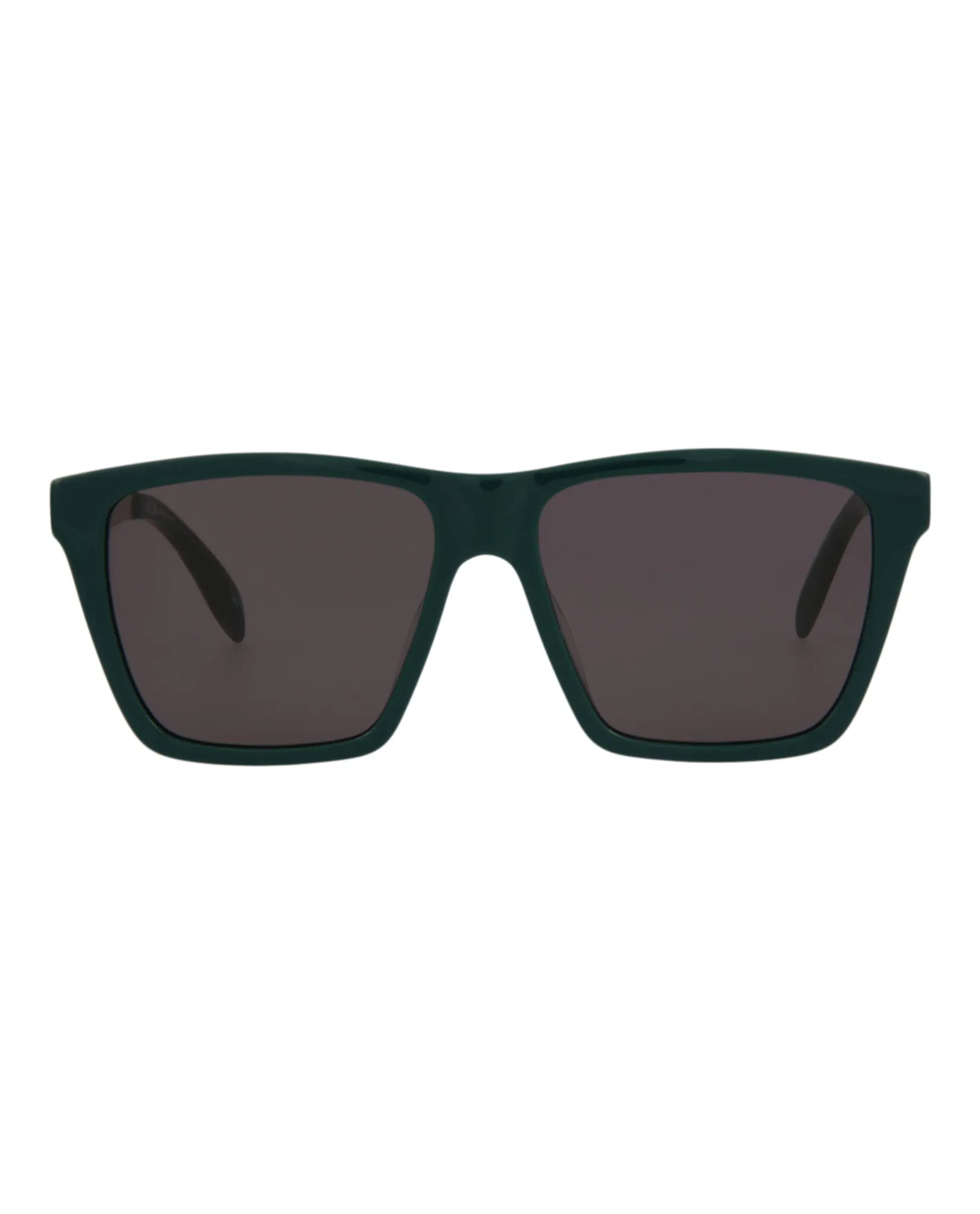 Alexander McQueen Mens Square/Rectangle Green Silver Grey Fashion Designer Eyewear