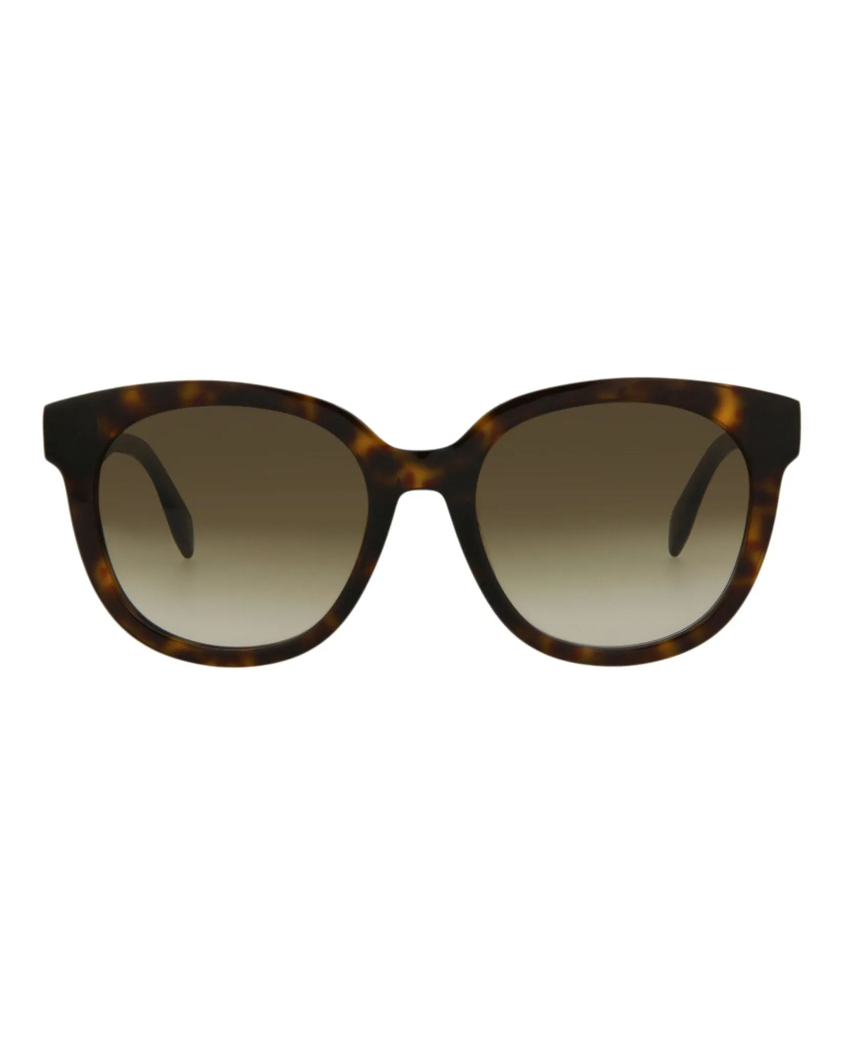 Alexander McQueen Unisex Round/Oval Havana Havana Brown Fashion Designer Eyewear