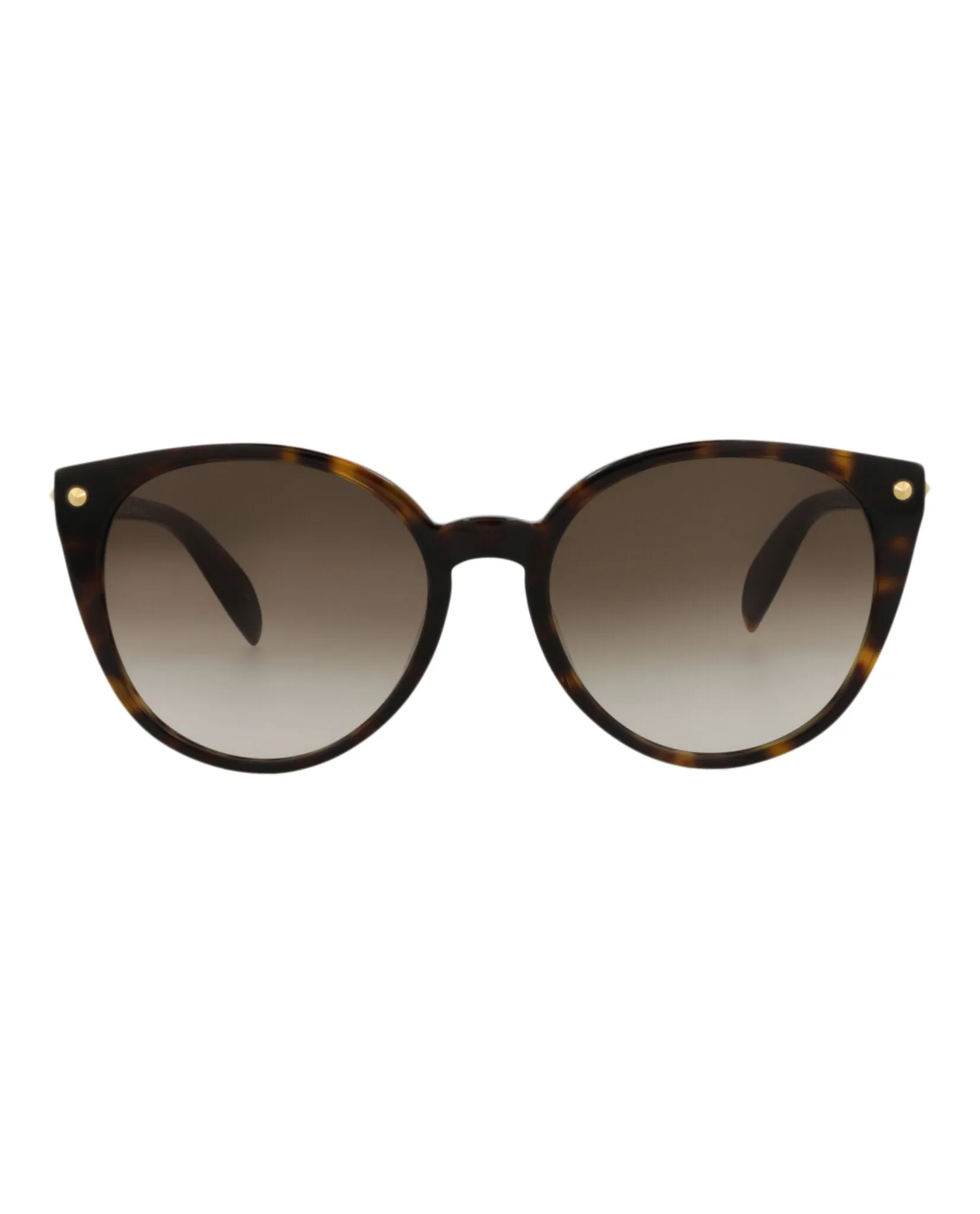 Alexander McQueen Womens Round/Oval Avana Avana Brown Fashion Designer Eyewear