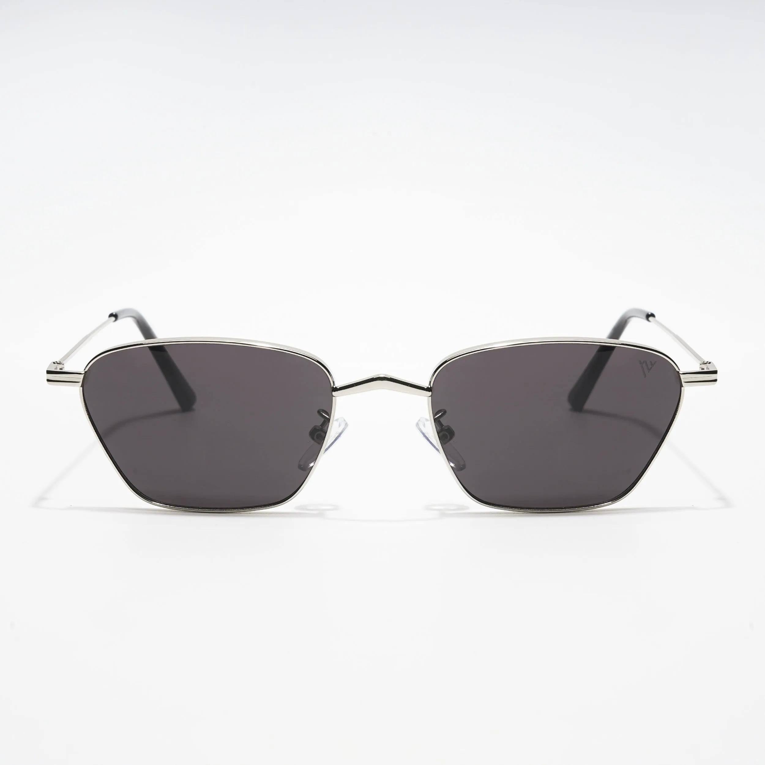 Arrow | Black Silver Retro Square Sunglasses - MG3456