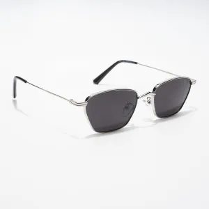 Arrow | Black Silver Retro Square Sunglasses - MG3456