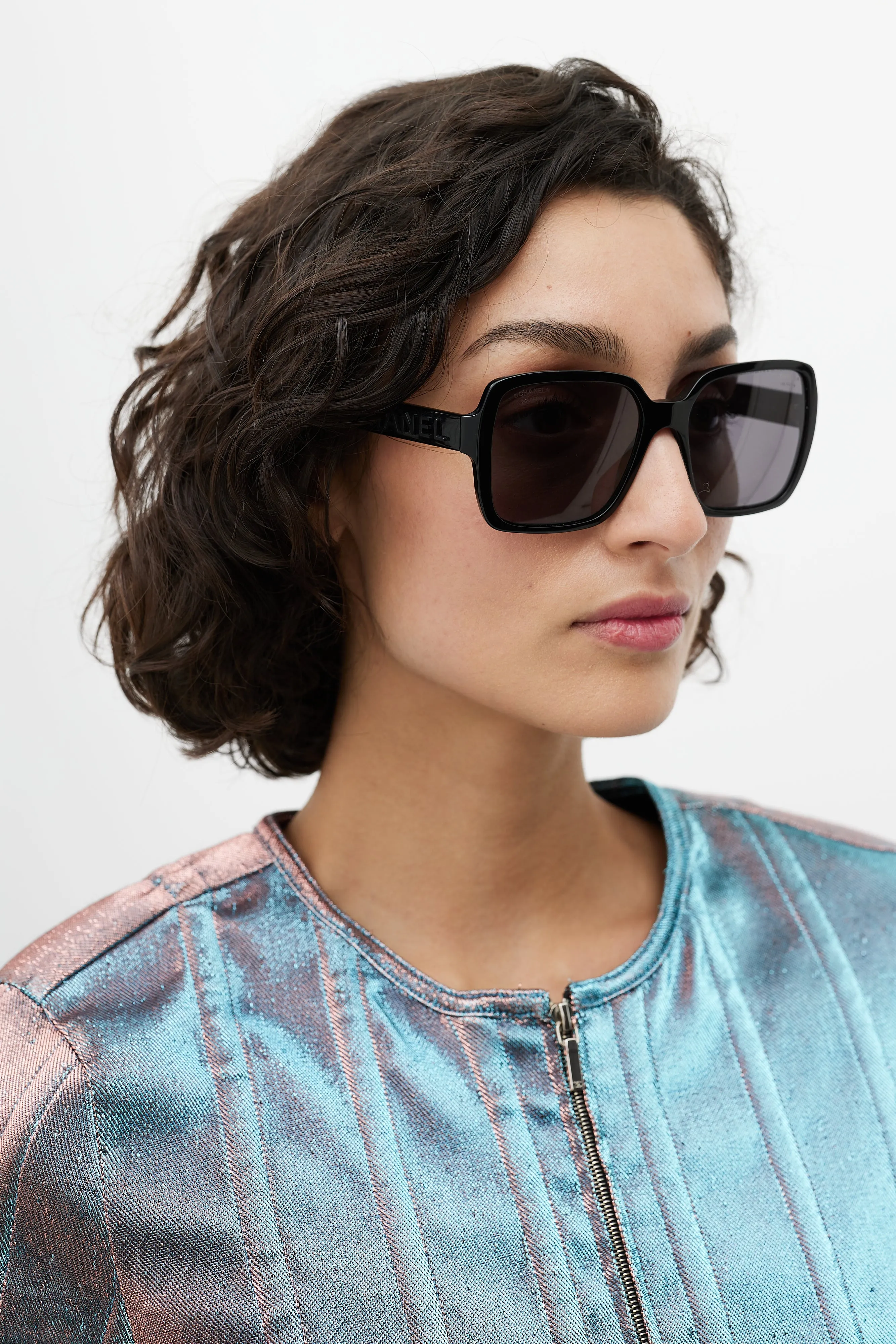Black Oversized Square 5408 Sunglasses