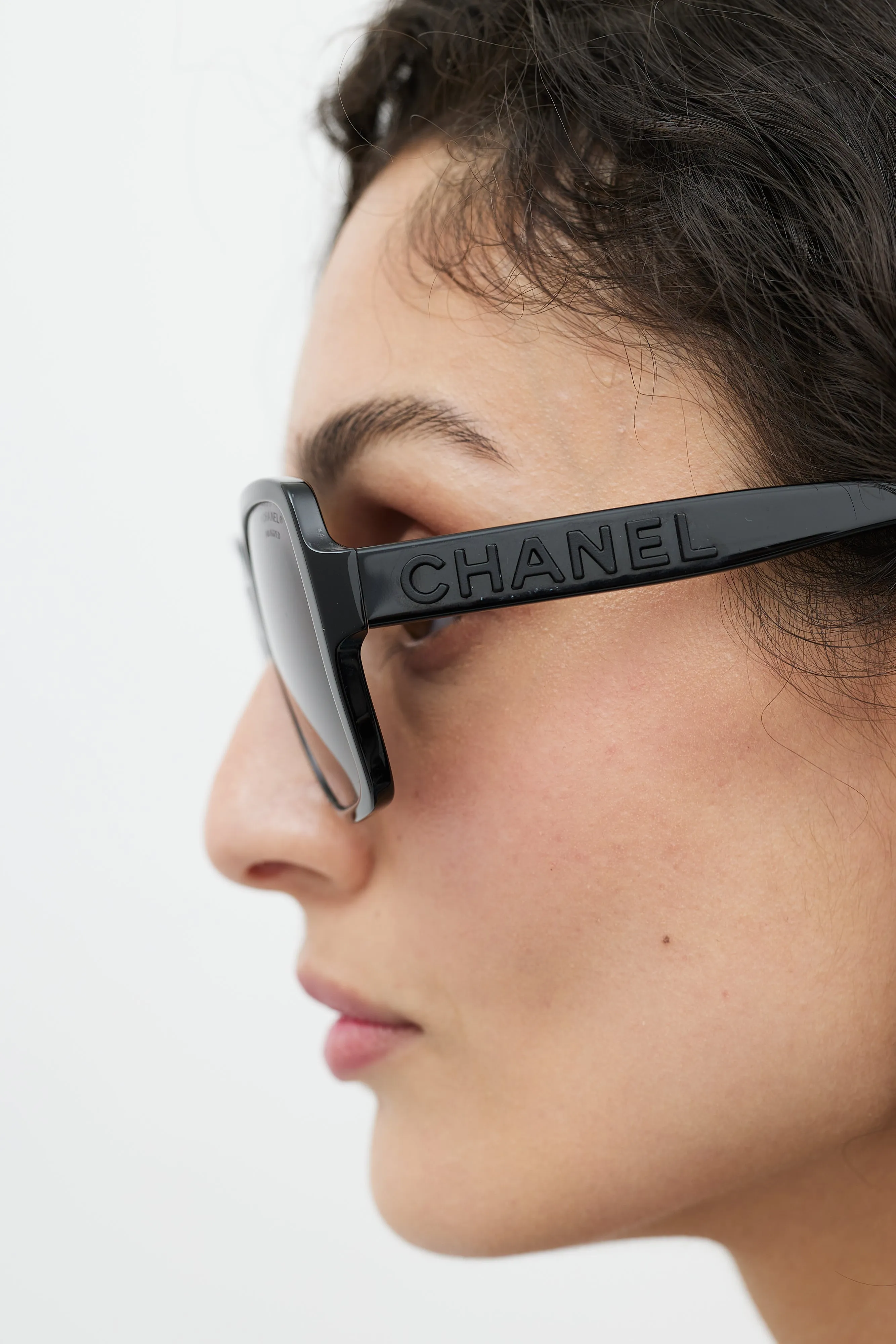 Black Oversized Square 5408 Sunglasses