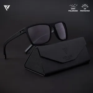 Black Polarized Wayfarer Sunglasses - PMG4295