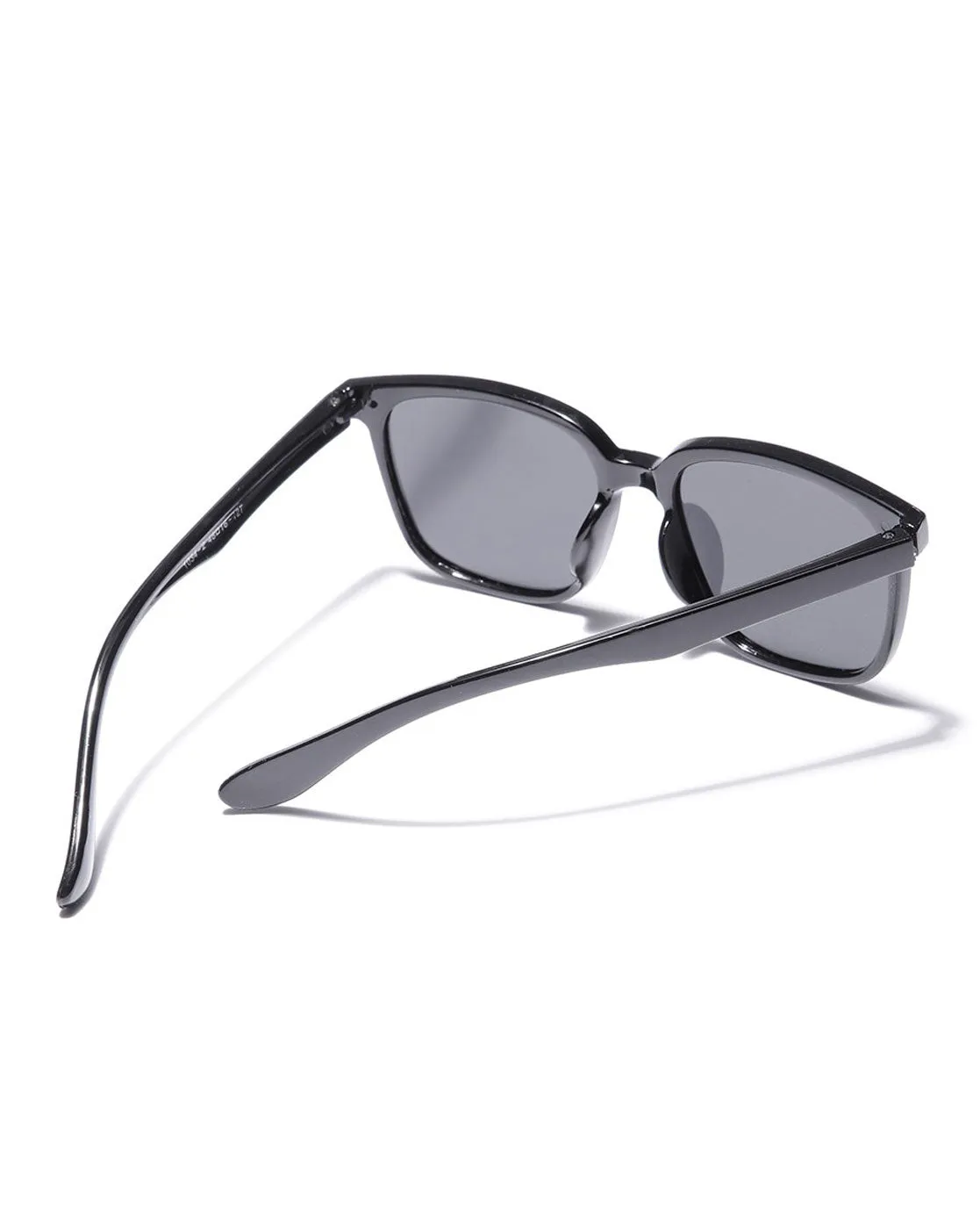 Black Toned with Polarised Lens Rectangle Sunglass for boy