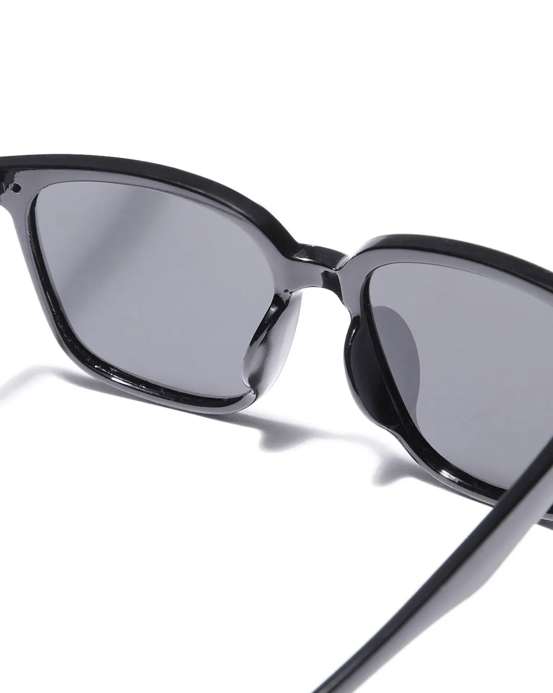 Black Toned with Polarised Lens Rectangle Sunglass for boy