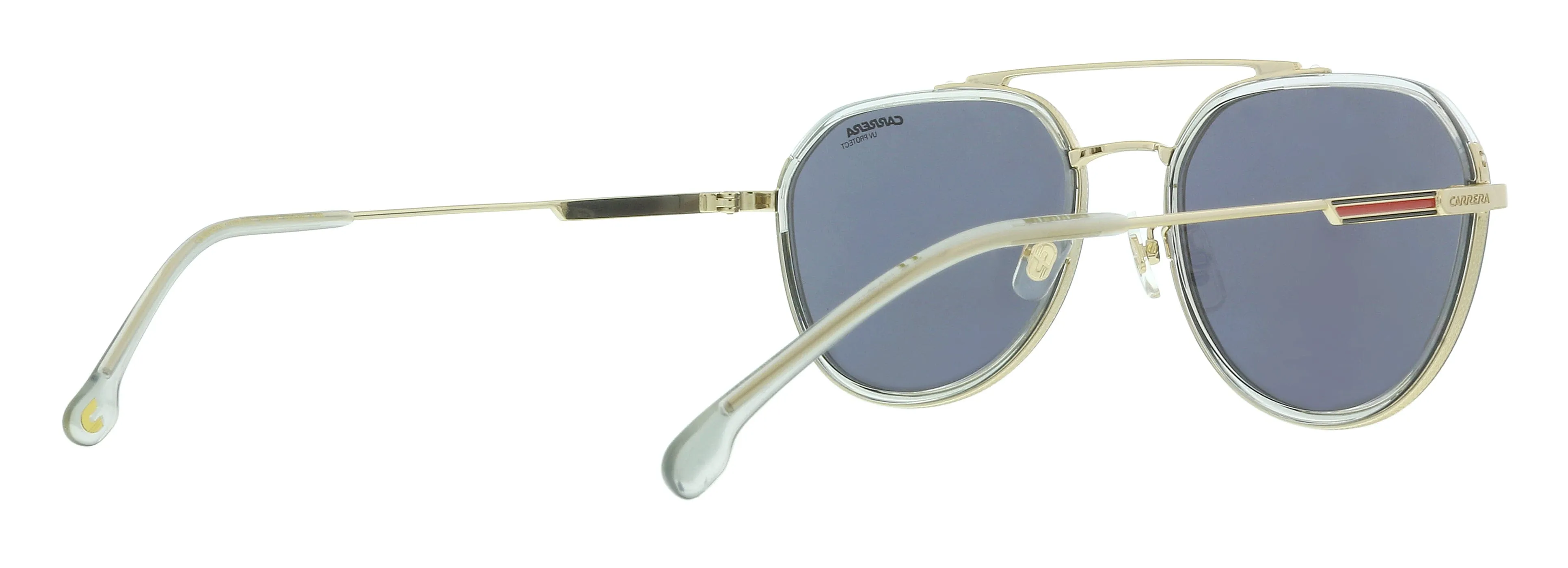 Carrera CA1028GS 02F7 IR Gold Grey Round Sunglasses
