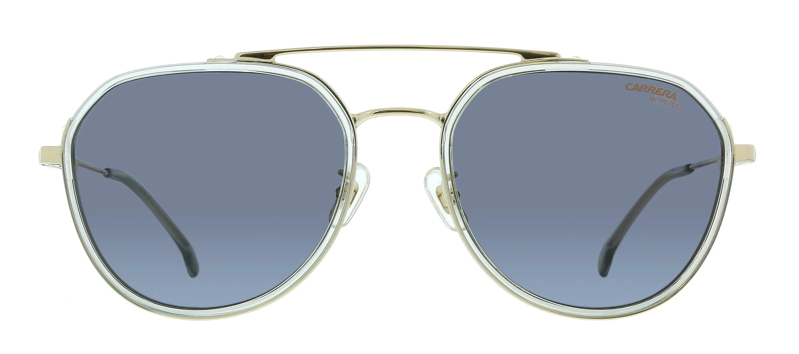 Carrera CA1028GS 02F7 IR Gold Grey Round Sunglasses