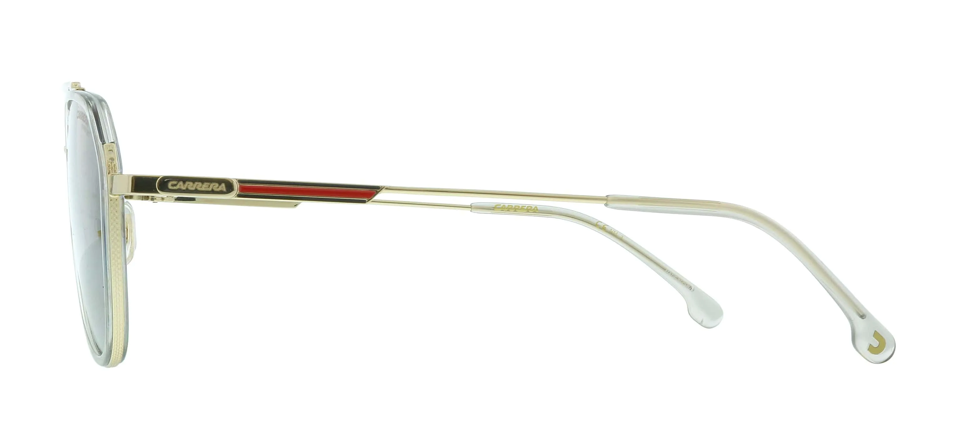 Carrera CA1028GS 02F7 IR Gold Grey Round Sunglasses