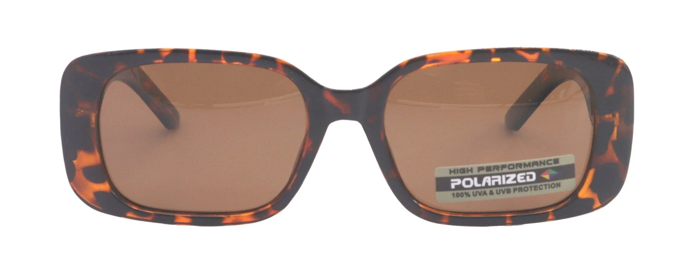Chania Polarized Women Sunglasses, 1.1mm Polarized Brown Lenses, 100% UVA UVB Protection (Brown, Square)  NY Fifth Avenue