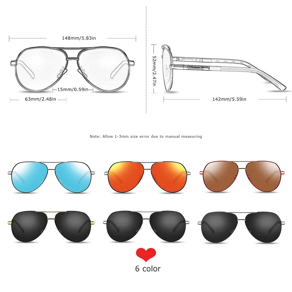 Classic Vintage Style Sunglasses w/ Polarized Lense for Men and Women