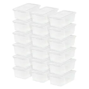 Clear Non-Latching Box 18 Pack - 6 QT