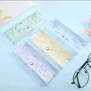 Clear Transparent Travel Sunglass Case - Animals