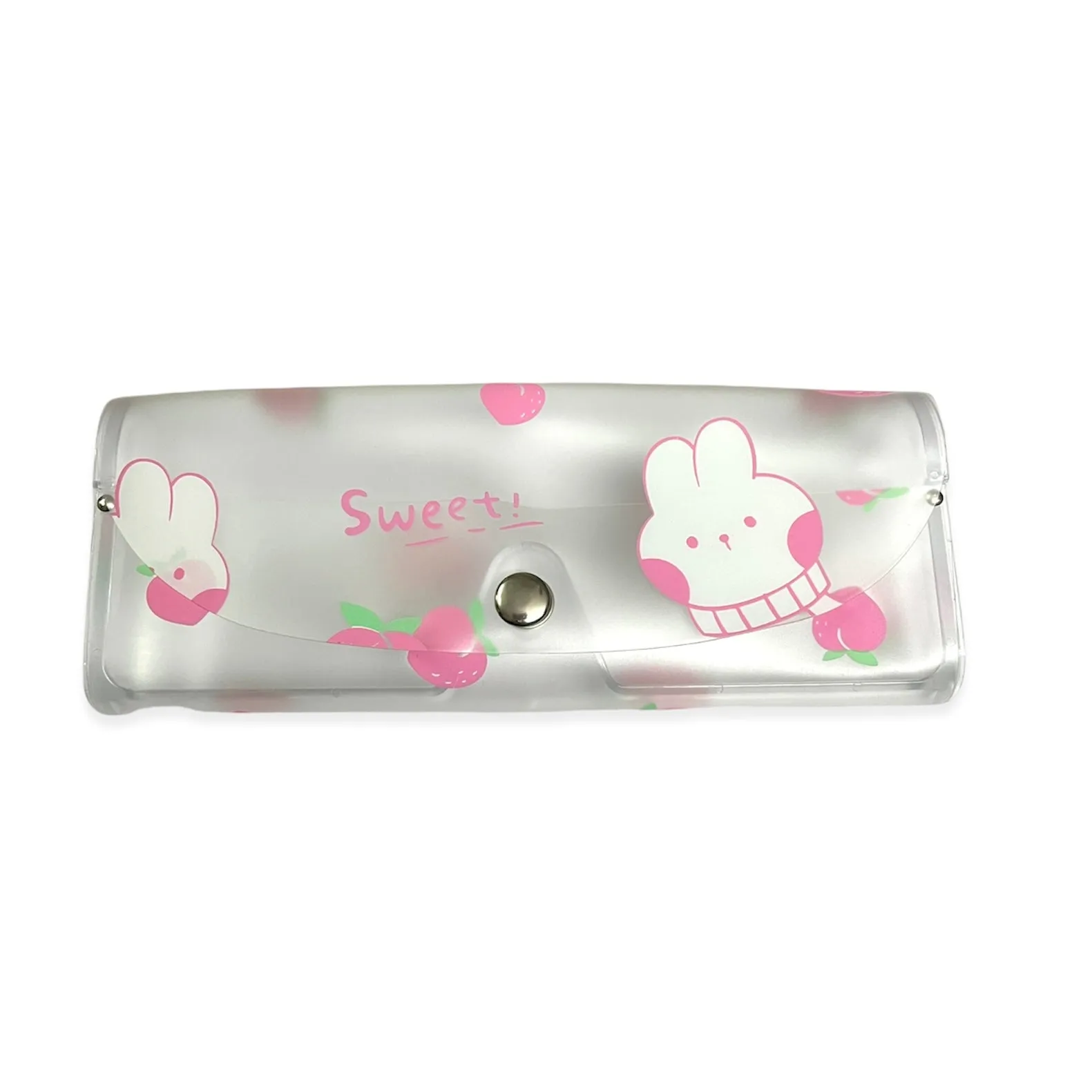 Clear Transparent Travel Sunglass Case - Rabbit