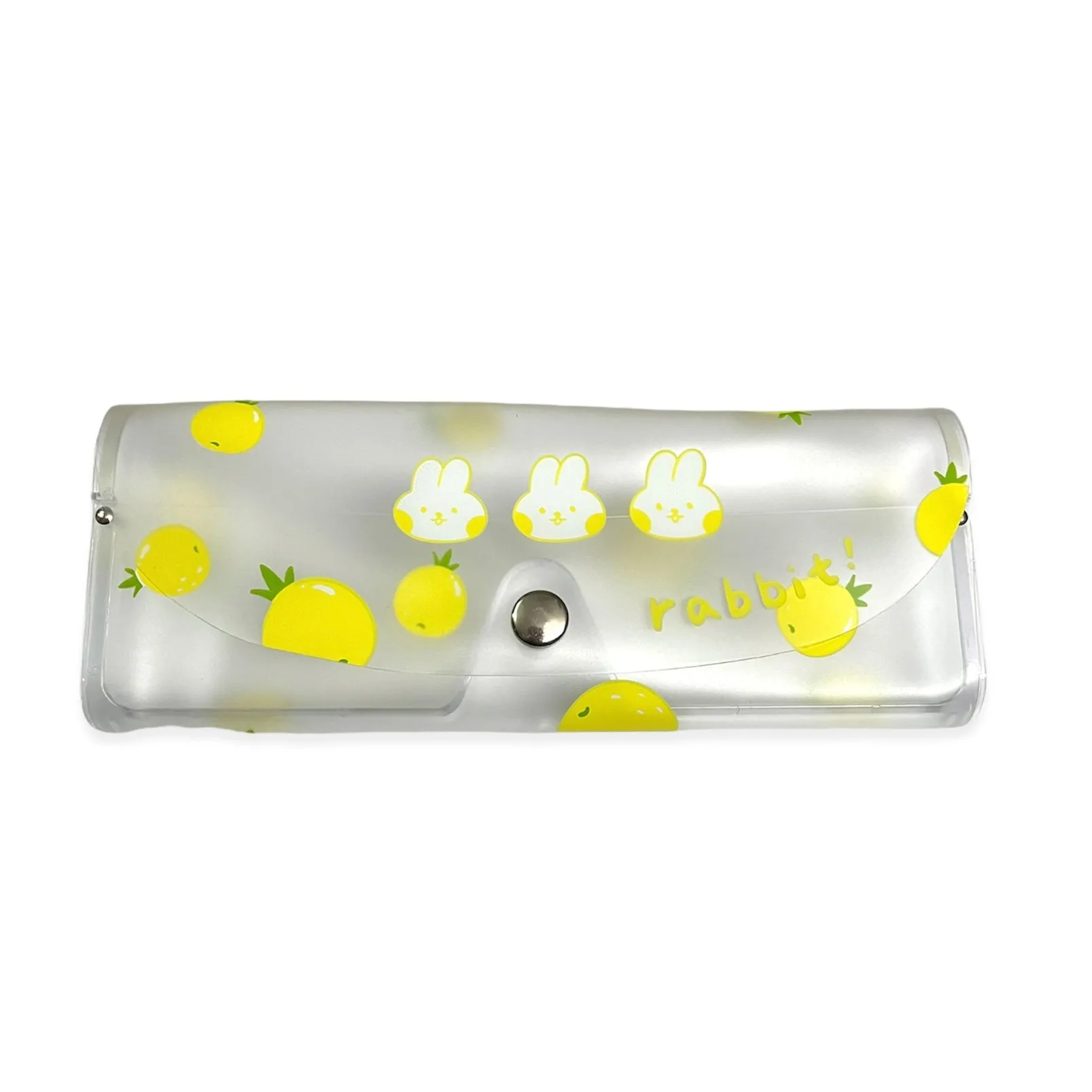 Clear Transparent Travel Sunglass Case - Rabbit