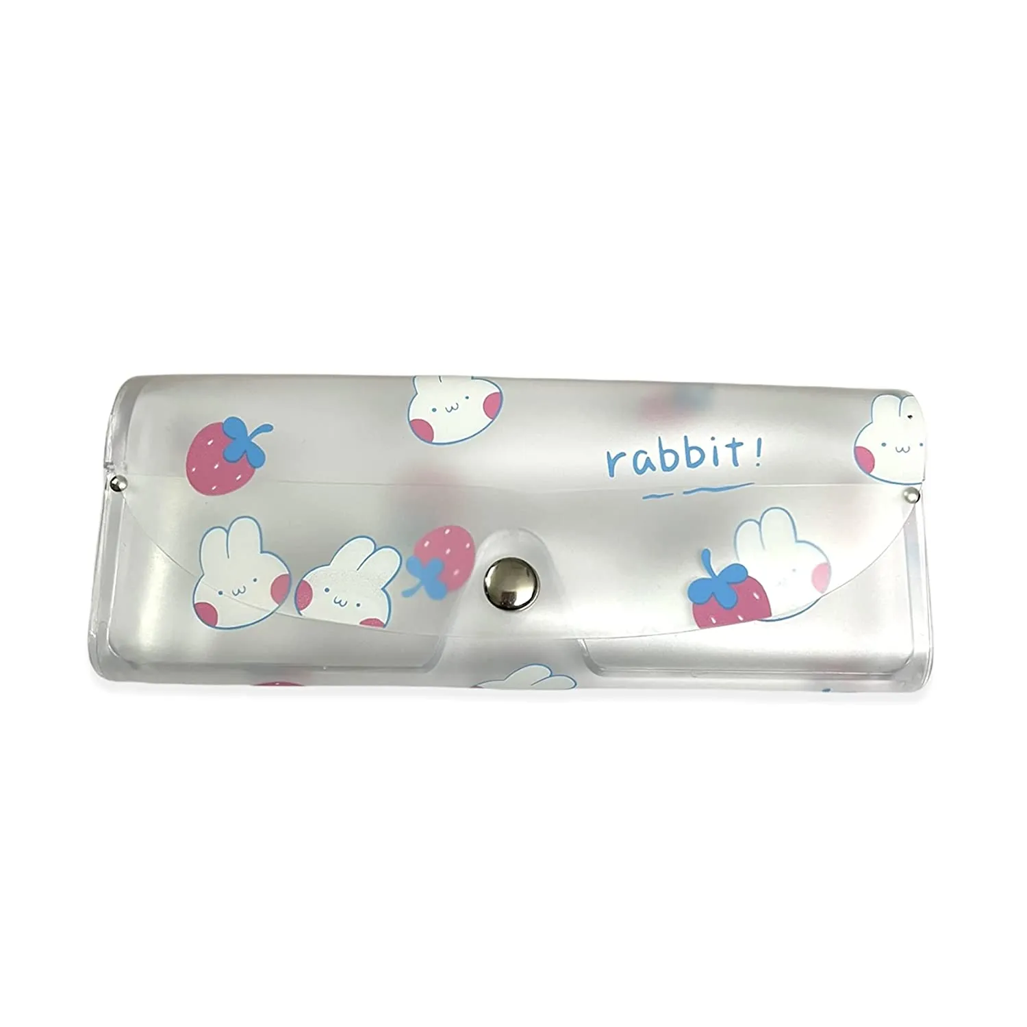Clear Transparent Travel Sunglass Case - Rabbit