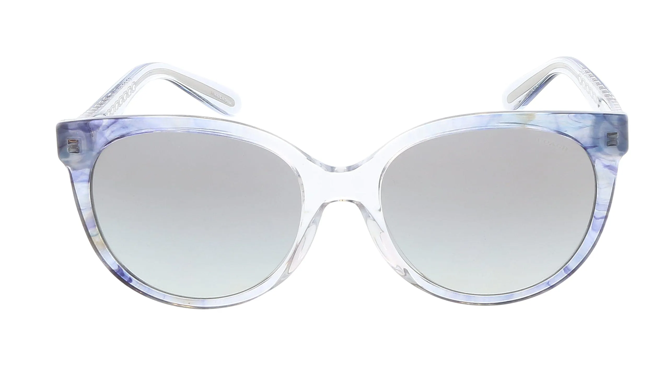 Coach 0HC8321 56553C55 Blue Ombre Full rim Round Sunglasses