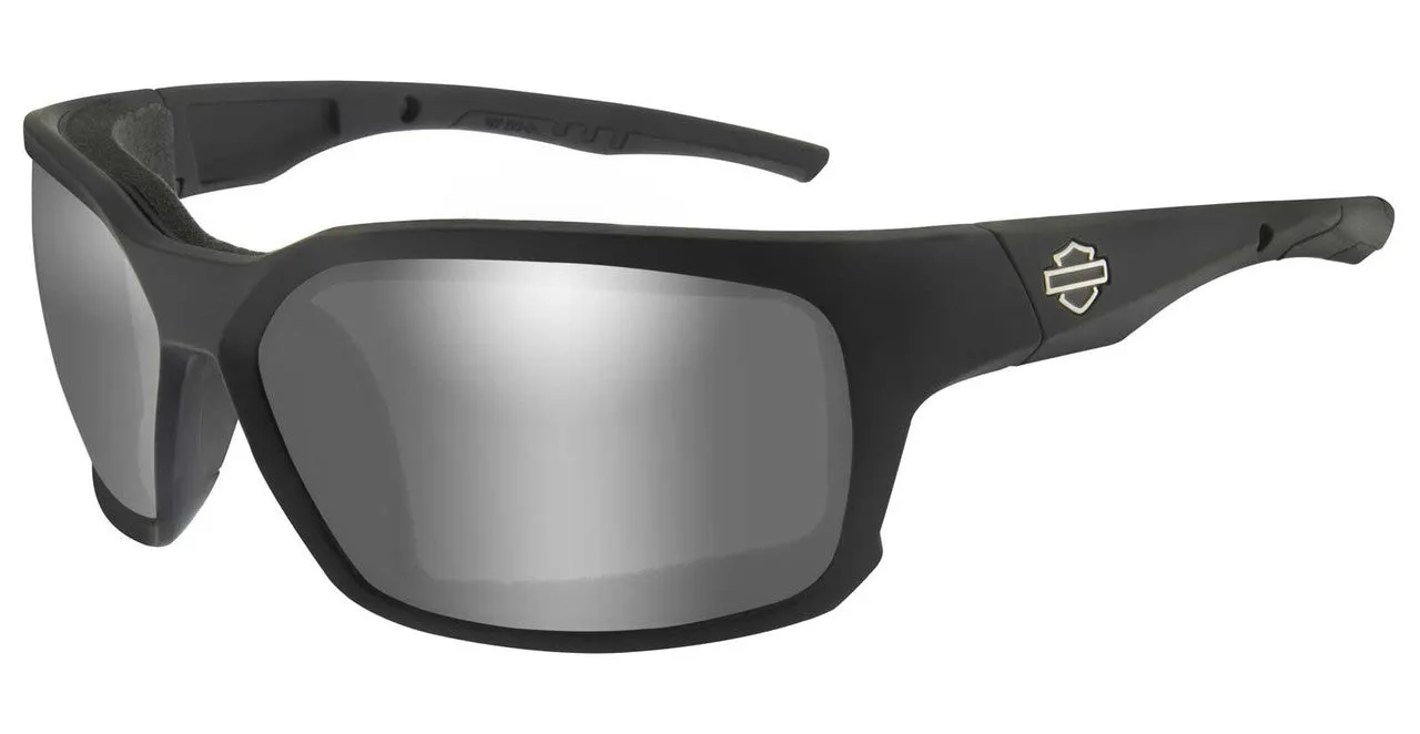 COGS Sunglasses, Silver Flash Lenses & Matte Black Frames