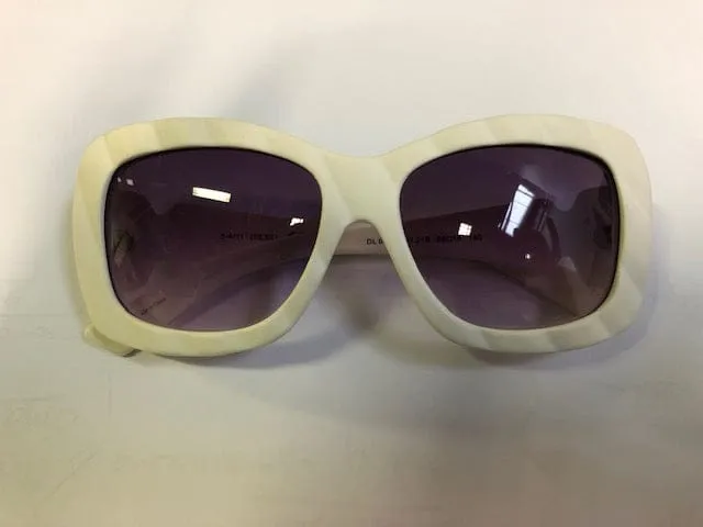 Diesel DL 0006/S 21B White Square Sunglasses