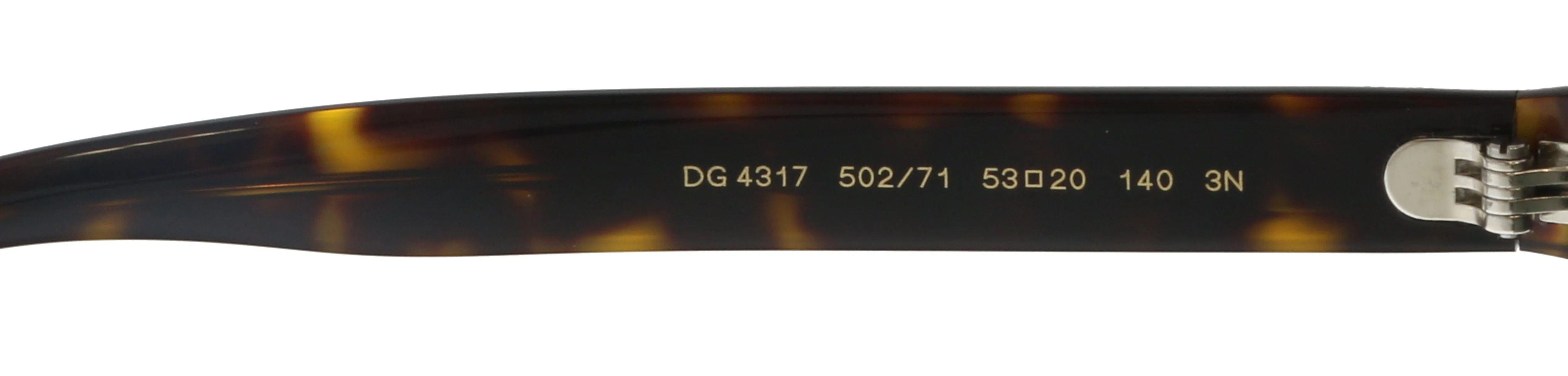 Dolce & Gabbana DG4317 502/71 Havana Square Sunglasses
