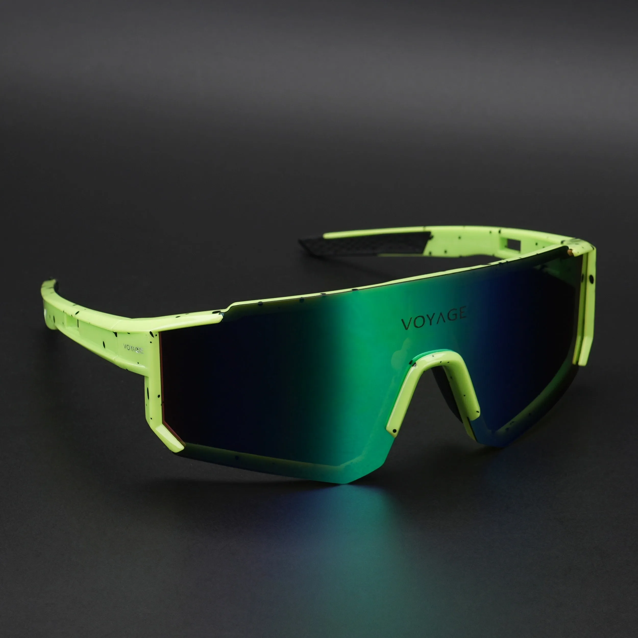 Drift Polarized Sunglasses (Multicolor Lens | Green Frame - PMG5596)