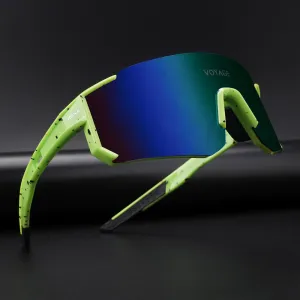 Drift Polarized Sunglasses (Multicolor Lens | Green Frame - PMG5596)