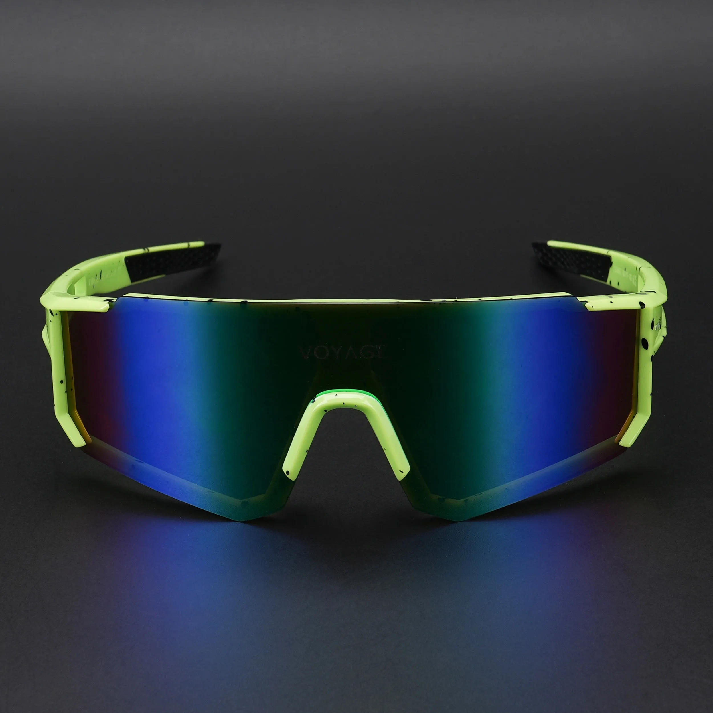 Drift Polarized Sunglasses (Multicolor Lens | Green Frame - PMG5596)