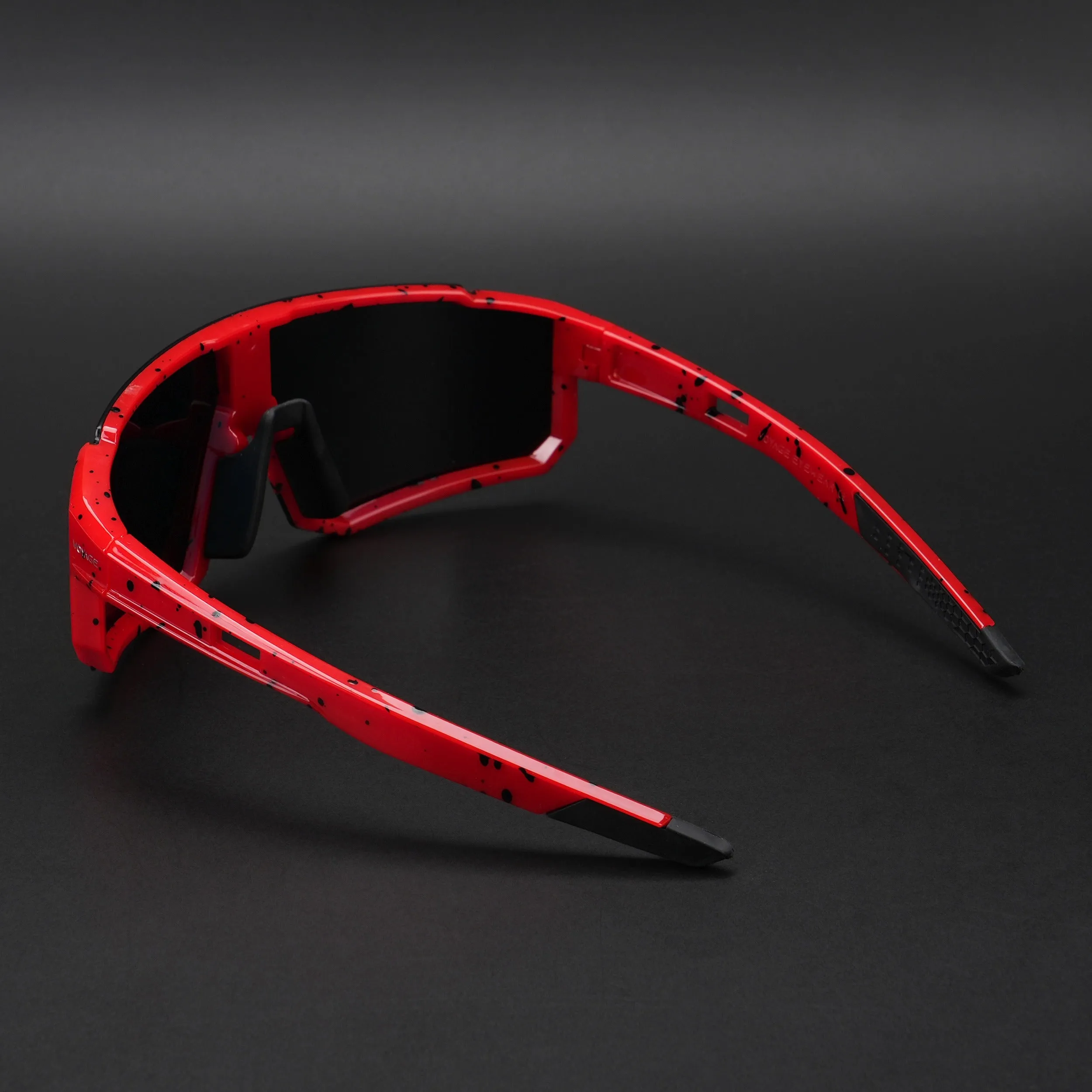 Drift Polarized Sunglasses (Multicolor Lens | Red Frame - PMG5598)