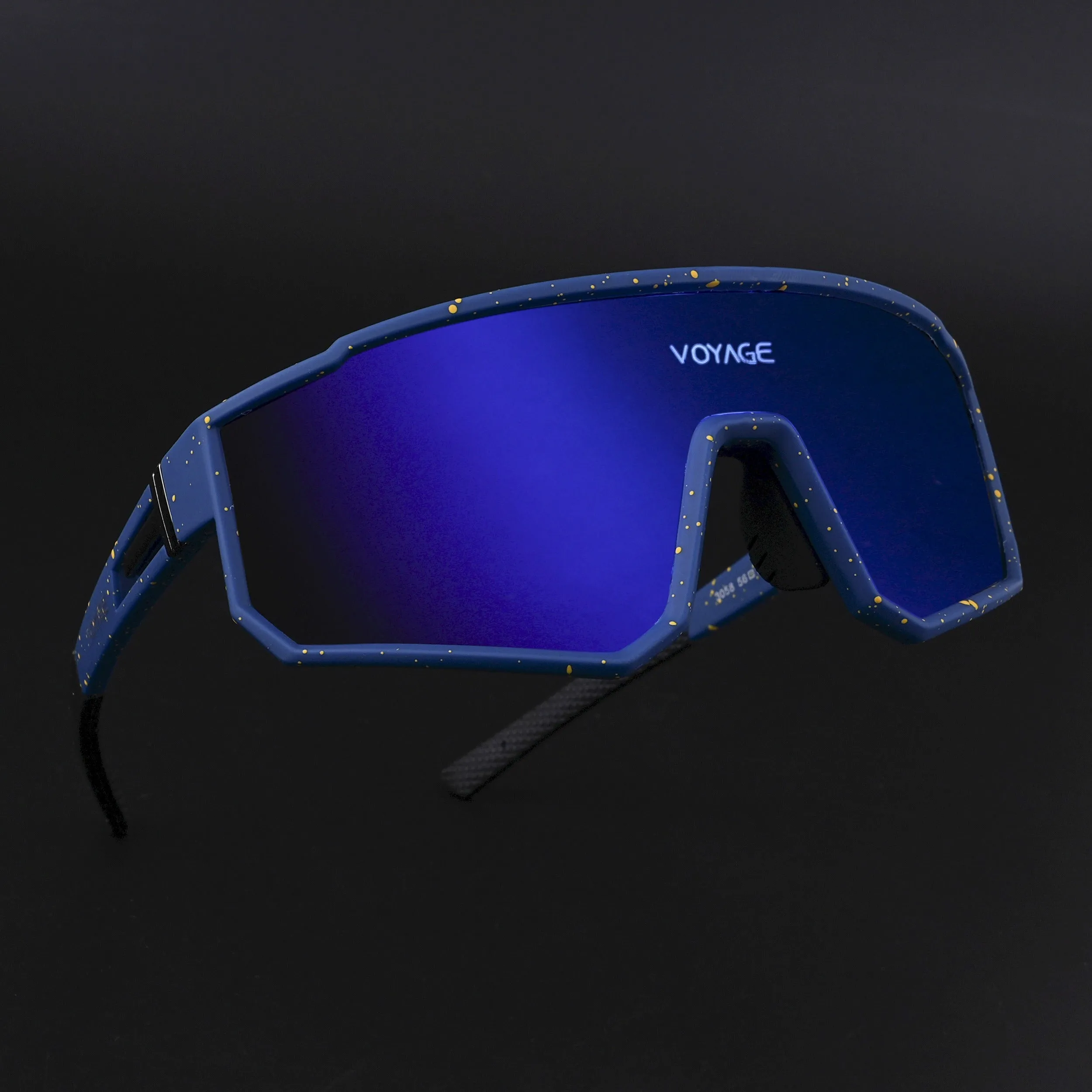 Drift Voyage Wrap Around Sunglasses (Multicolor Lens | Blue Frame - PMG6057)