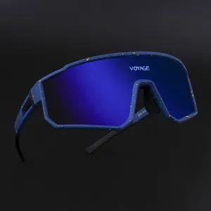 Drift Voyage Wrap Around Sunglasses (Multicolor Lens | Blue Frame - PMG6057)