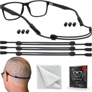 Eyeglass Strap Holder String Adjustable Glasses Holders Around Head 3 Pcs XL 17