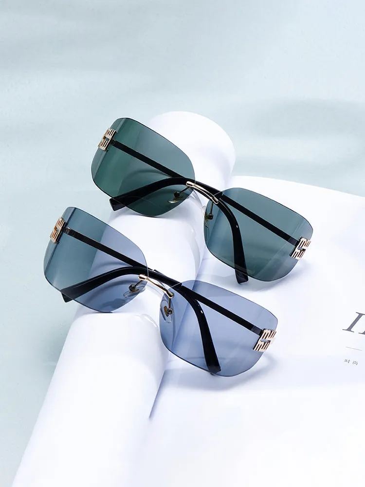 Frameless Square Fashionable Sunglasses