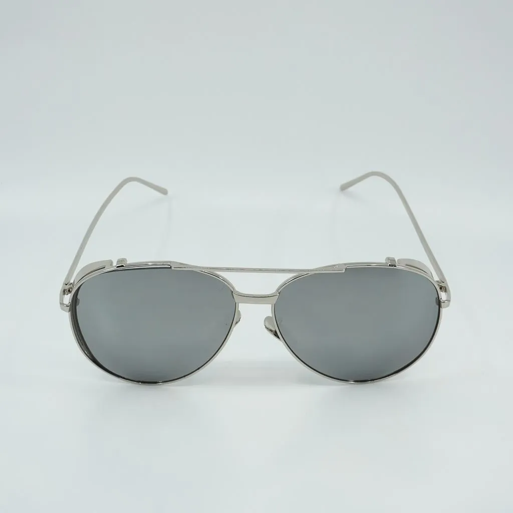 Gia A1 Crossbar Metal Pilot Mirrored Sunglasses