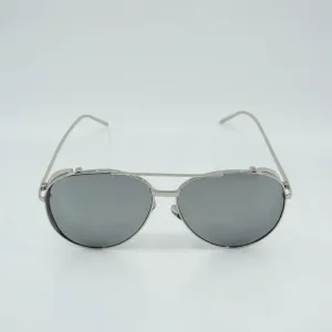 Gia A1 Crossbar Metal Pilot Mirrored Sunglasses