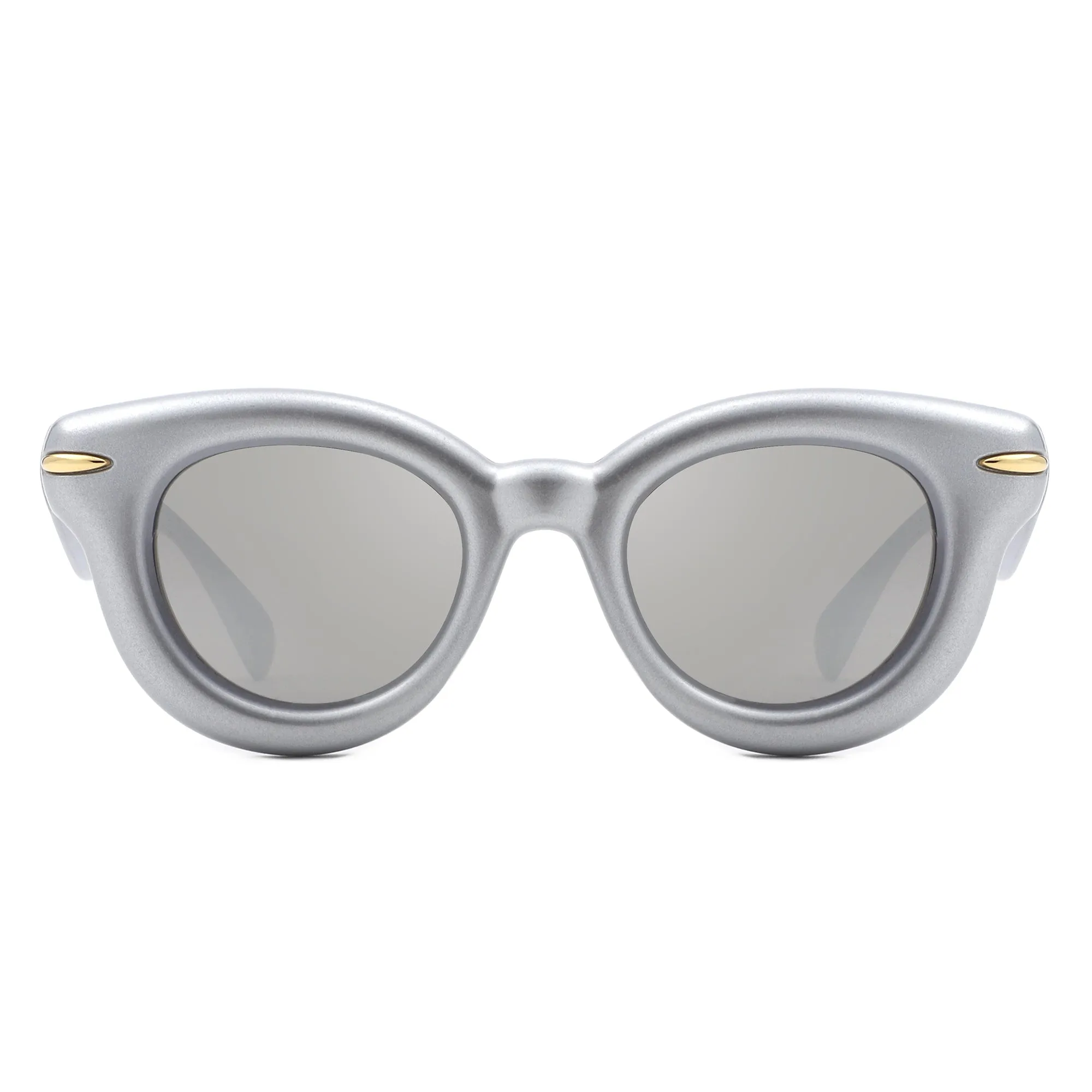 Glide - Round Thick Frame Retro Circle Sunglass