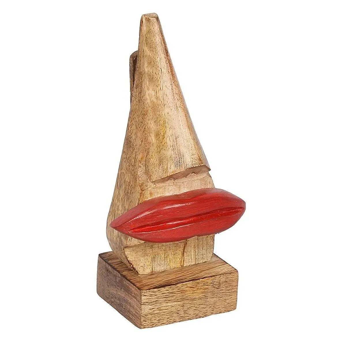 Handcrafted Wooden Nose Shaped Spectacle Holder/ Specs Stand
