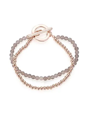 Karen Sampson Rose Gold Bead Bracelet