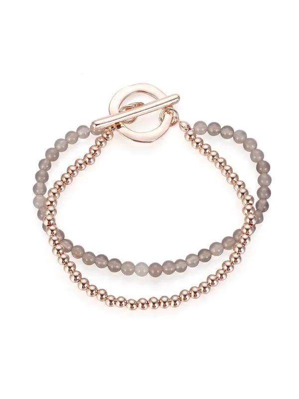 Karen Sampson Rose Gold Bead Bracelet