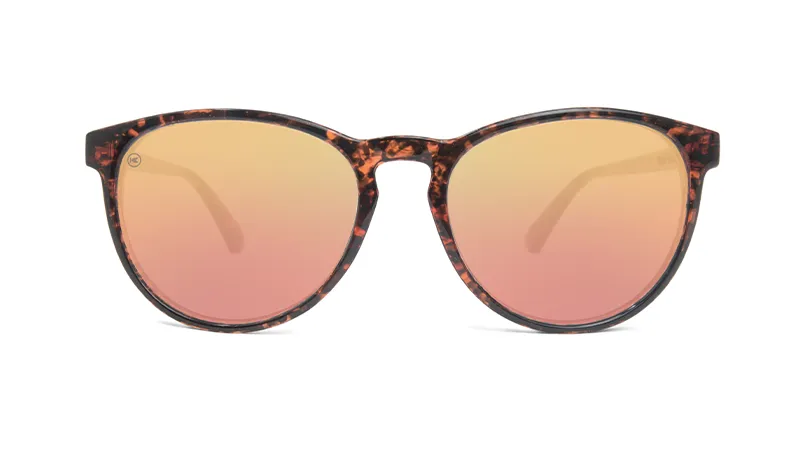 Knockaround Mai Tais Pink Tortoise Frame - Rose Gold Lens - Polarized Sunglasses