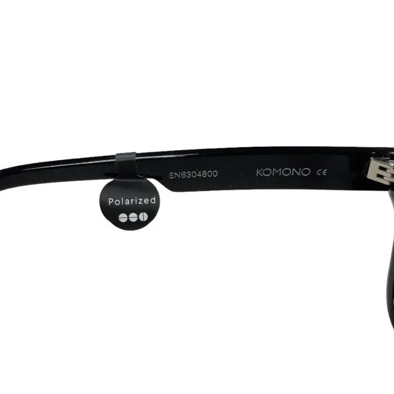 Komono The Brooklyn Polarized Sunglasses Black New
