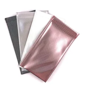 Large Squeeze Top Iridescent Micro Disco Dot Snap Case