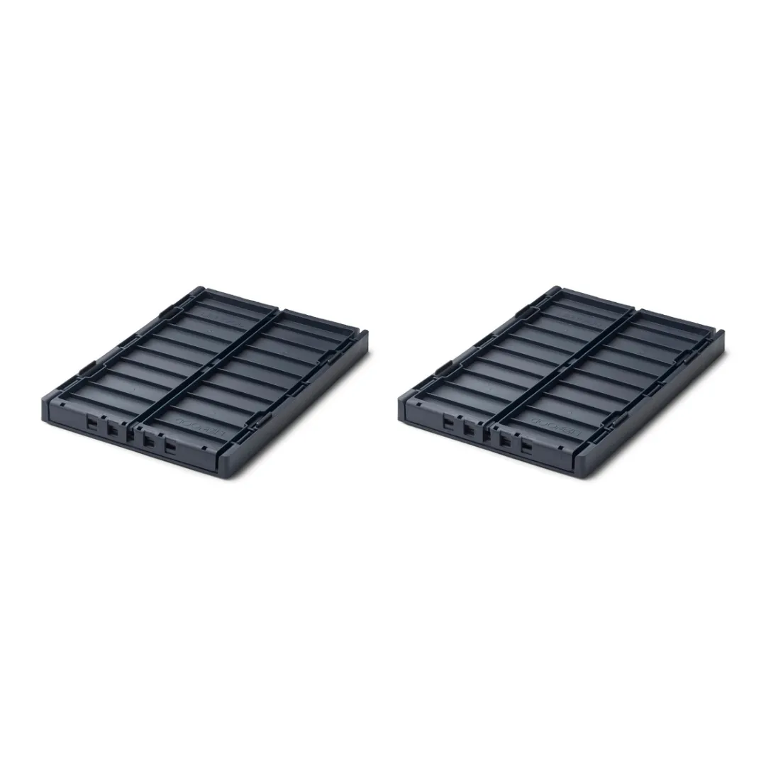 Liewood Weston Storage Box 2 Pack Medium | Midnight Navy