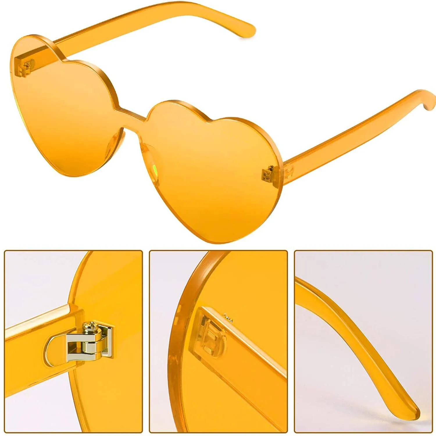 Maxdot Heart Shape Sunglasses Party Sunglasses