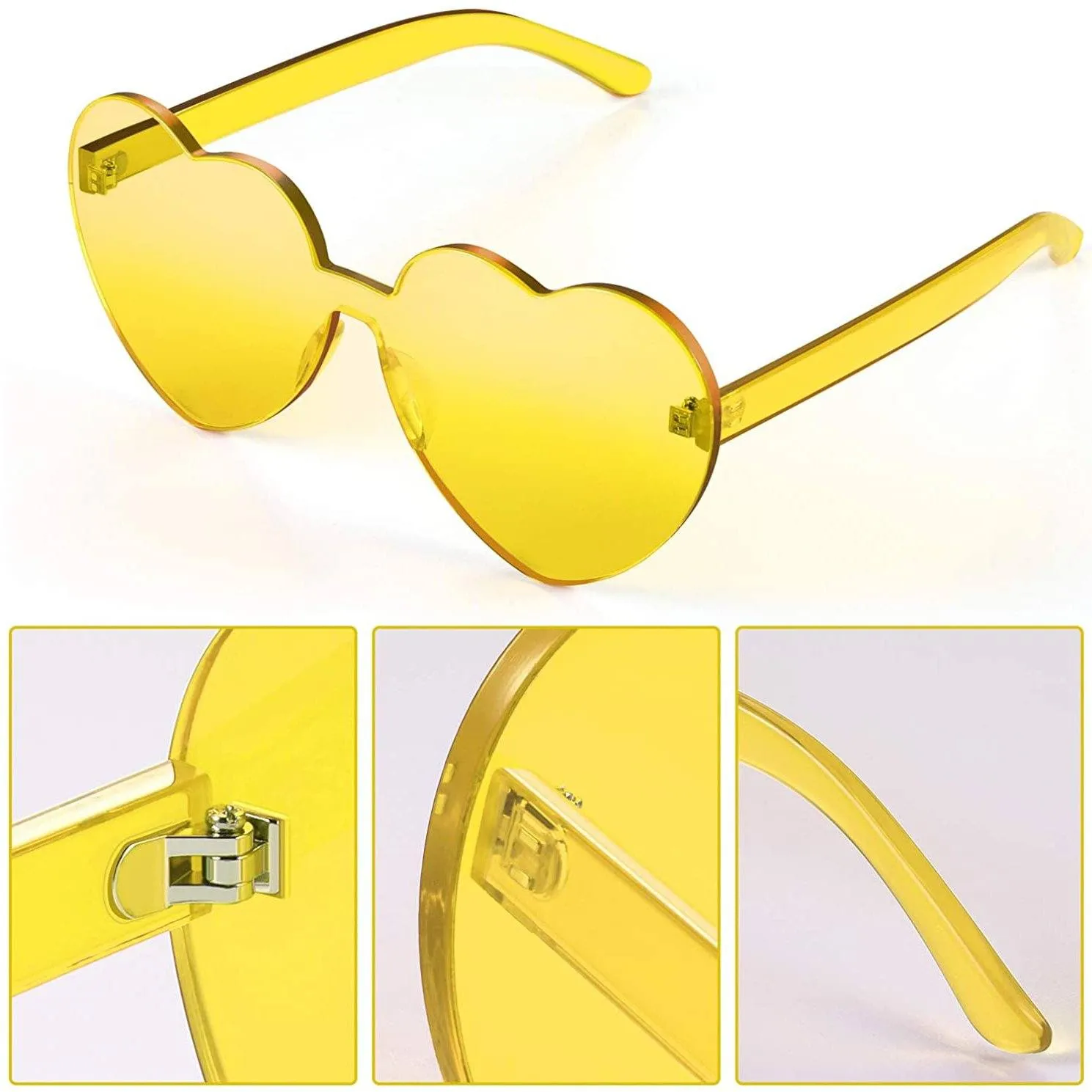 Maxdot Heart Shape Sunglasses Party Sunglasses