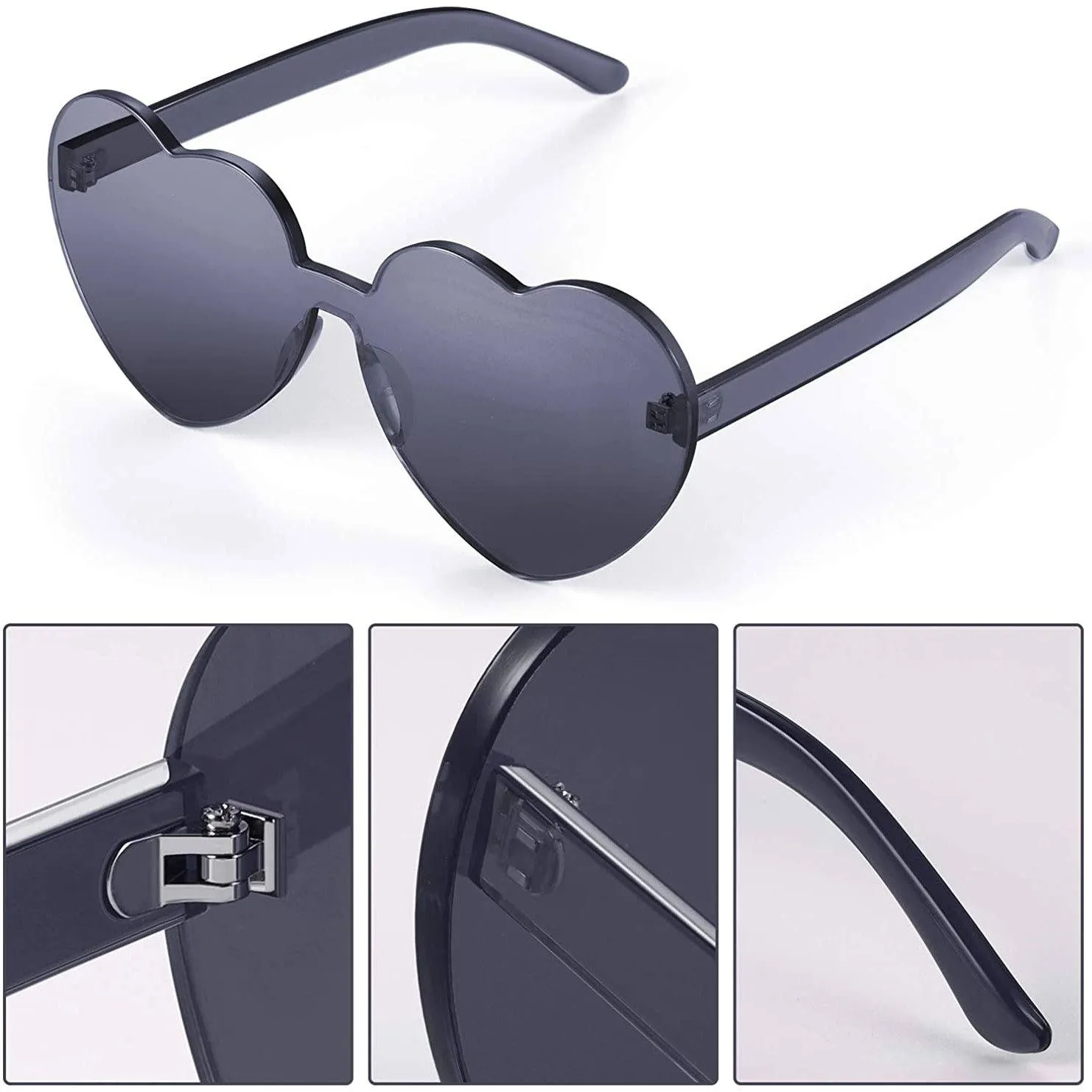 Maxdot Heart Shape Sunglasses Party Sunglasses