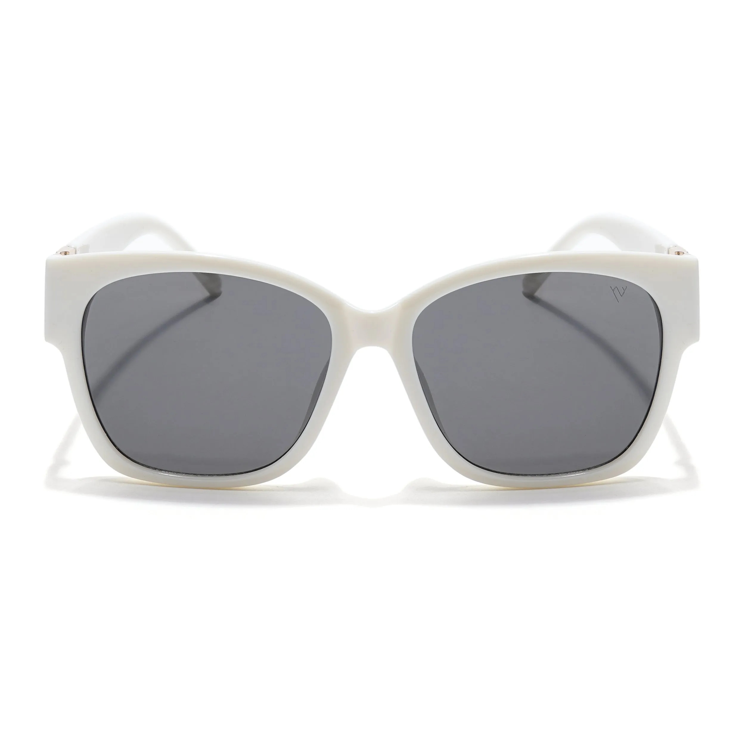 Over Size Sunglasses (Black Lens | Off White Frame - MG5815)